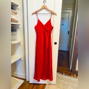 Zara Evening Dress - Satin - Red